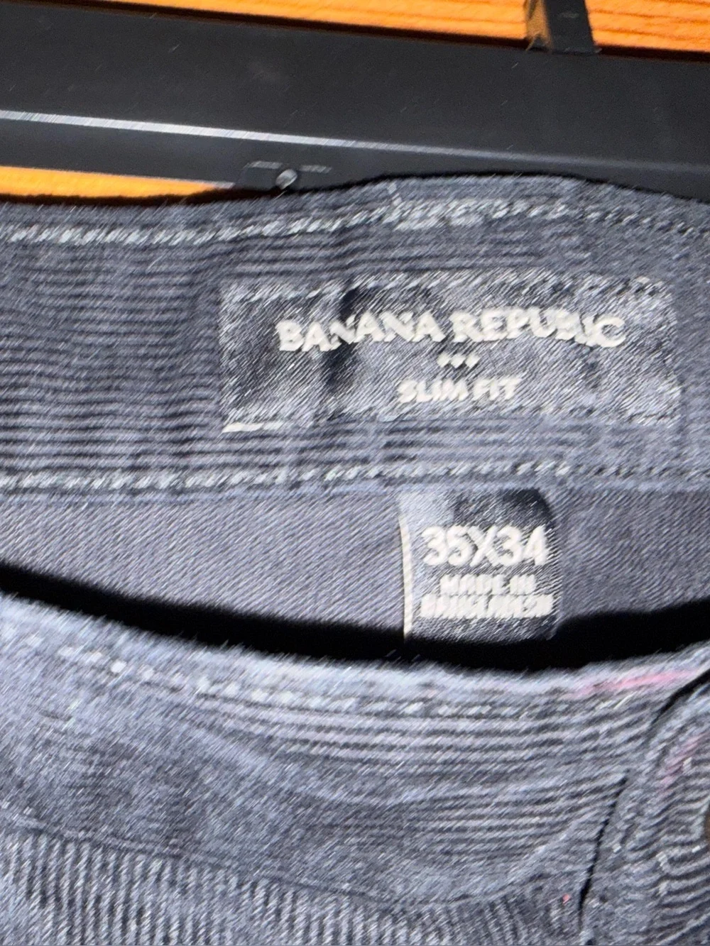 Banana Republic Men’s Slim Fit corduroy Jeans - Black